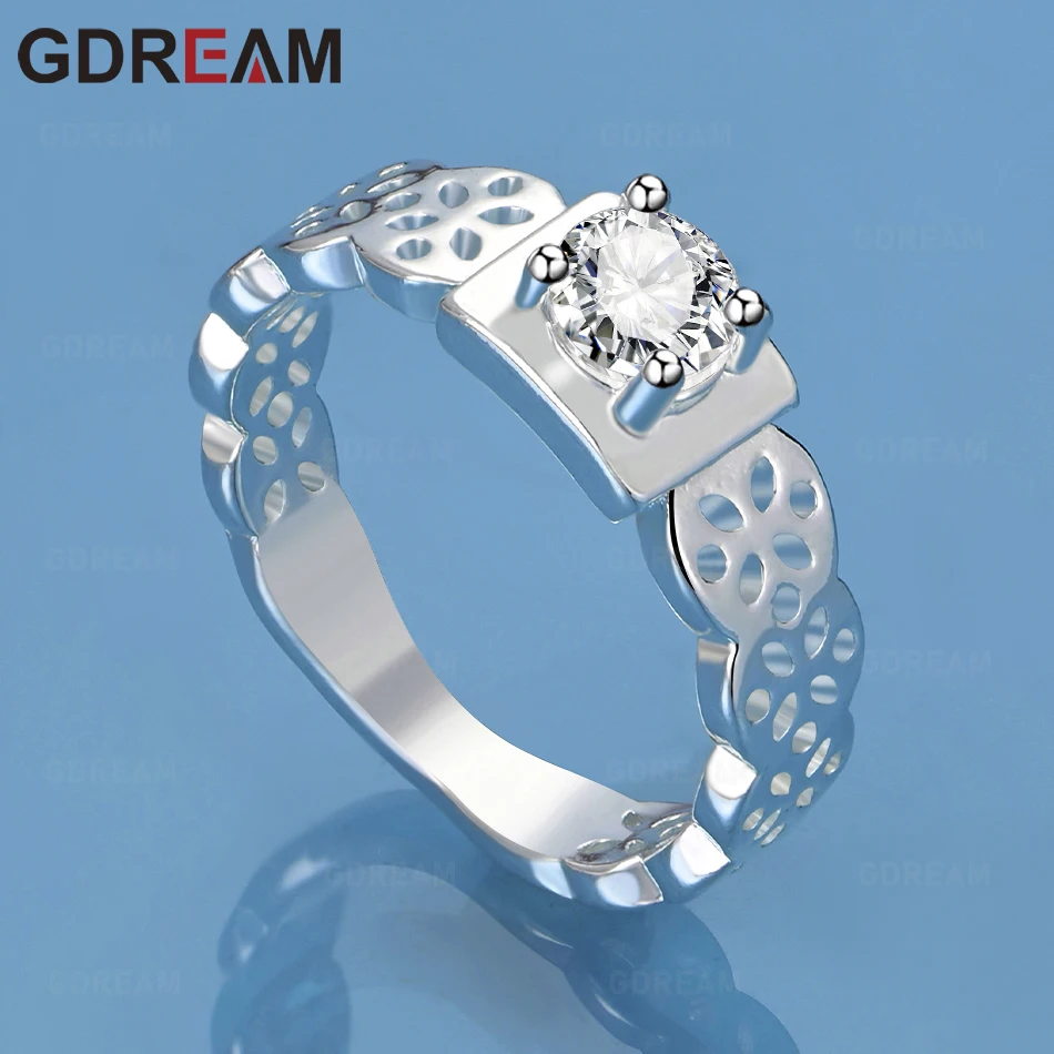 GDREAM 925 Sterling Silver Patterned Openwork Zircon 7-10# Ring, Everyday Accessory For Women, Simple And Elegant Jewelry
GDREAM 925 Sterling Silver Patterned Openwork Zircon 7-10# Ring, Everyday Accessory For Women, Simple And Elegant Jewelry
