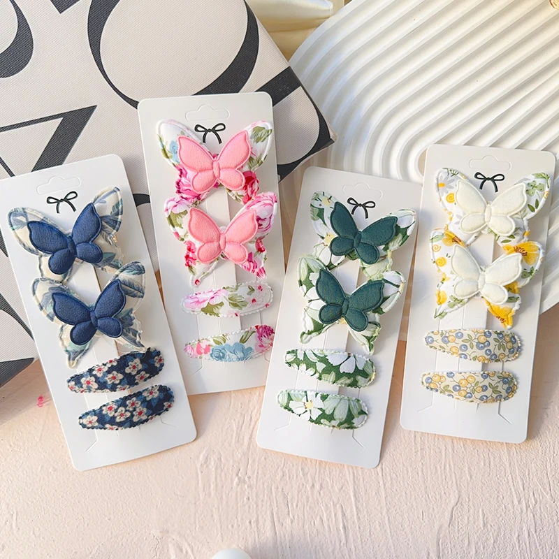 4Pcs/Set Butterfly Hair Clips and BB Clip for Baby Girls New Handmade Hairpin Barrettes Gift Headwear Kids Hair Accessories
4Pcs/Set Butterfly Hair Clips and BB Clip for Baby Girls New Handmade Hairpin Barrettes Gift Headwear Kids Hair Accessories