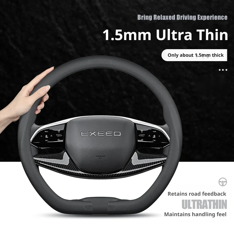 Ultra Thin Premium Nappa Leather Steering Wheel Cover 37-38CM For EXEED TXL VX LX RX MX Exlantix ET ES Car Interior Accessories
Ultra Thin Premium Nappa Leather Steering Wheel Cover 37-38CM For EXEED TXL VX LX RX MX Exlantix ET ES Car Interior Accessories