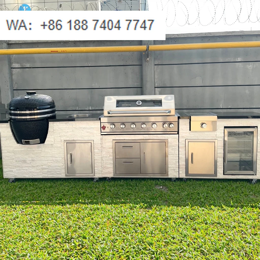 Modern 6-Burner Stainless Steel Gas Grill Culturel Mobile Outdoor Party BBQ Island Bar Counter for Family Gatherings
Modern 6-Burner Stainless Steel Gas Grill Culturel Mobile Outdoor Party BBQ Island Bar Counter for Family Gatherings