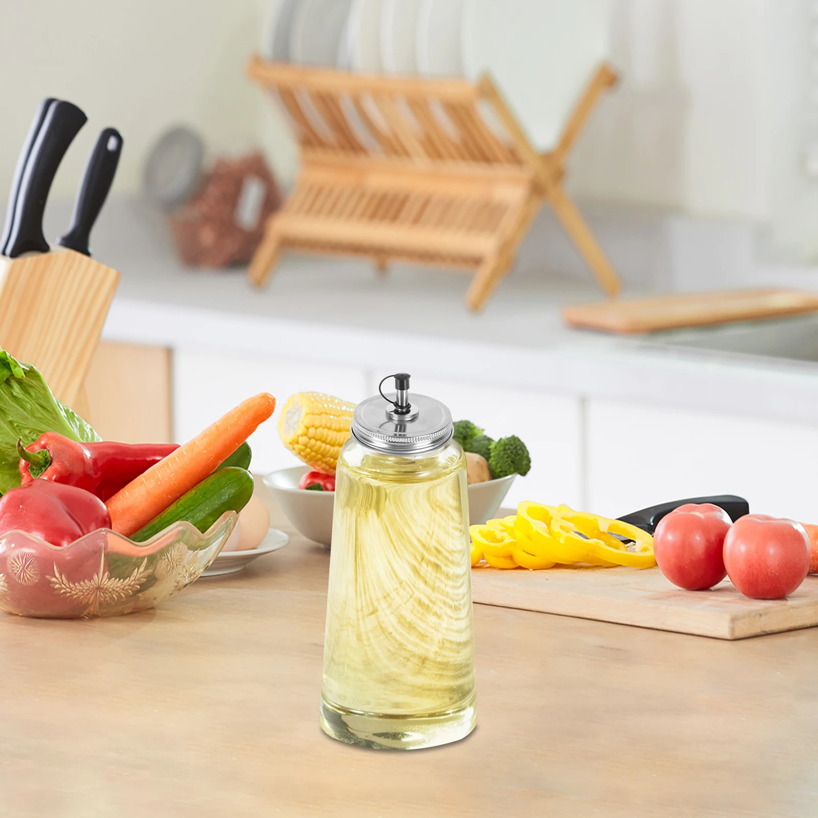 2Pcs Durable Silicone Stainless Steel Oil Bottle Caps Stylish Seasoning Covers For Vinegar Home Kitchen Containers
2Pcs Durable Silicone Stainless Steel Oil Bottle Caps Stylish Seasoning Covers For Vinegar Home Kitchen Containers