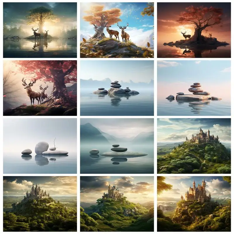 RUOPOTY 5D Diamond Painting Deer Tree Handicraft Full Square/Round Landscape Embroidery Craft Kit
RUOPOTY 5D Diamond Painting Deer Tree Handicraft Full Square/Round Landscape Embroidery Craft Kit