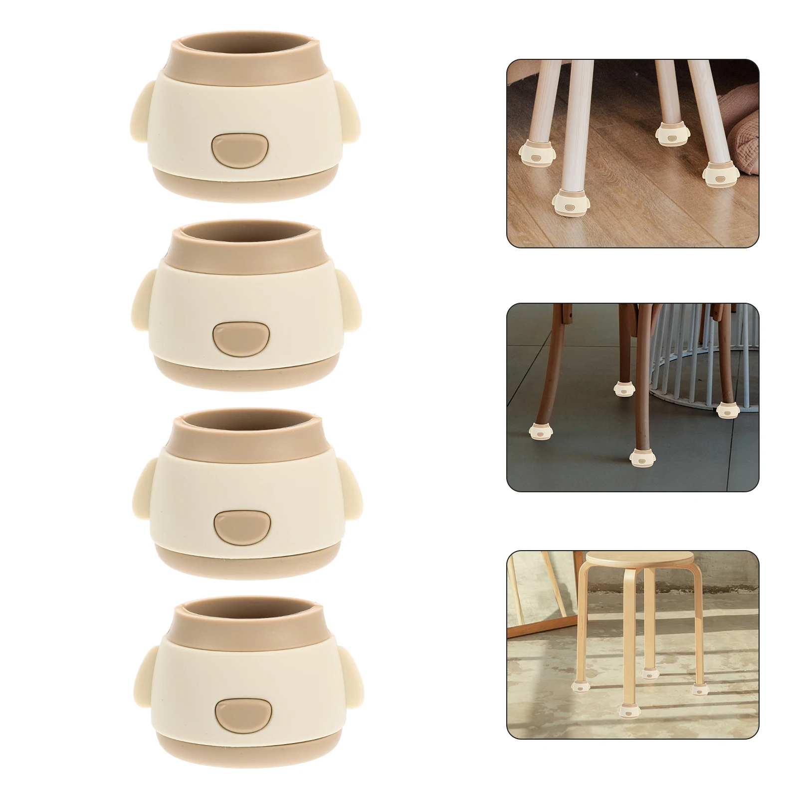4 Pcs Table Mat Silicone Furniture Leg Caps Adjustable Chair for Legs White Floor Protectors Office 
4 Pcs Table Mat Silicone Furniture Leg Caps Adjustable Chair for Legs White Floor Protectors Office