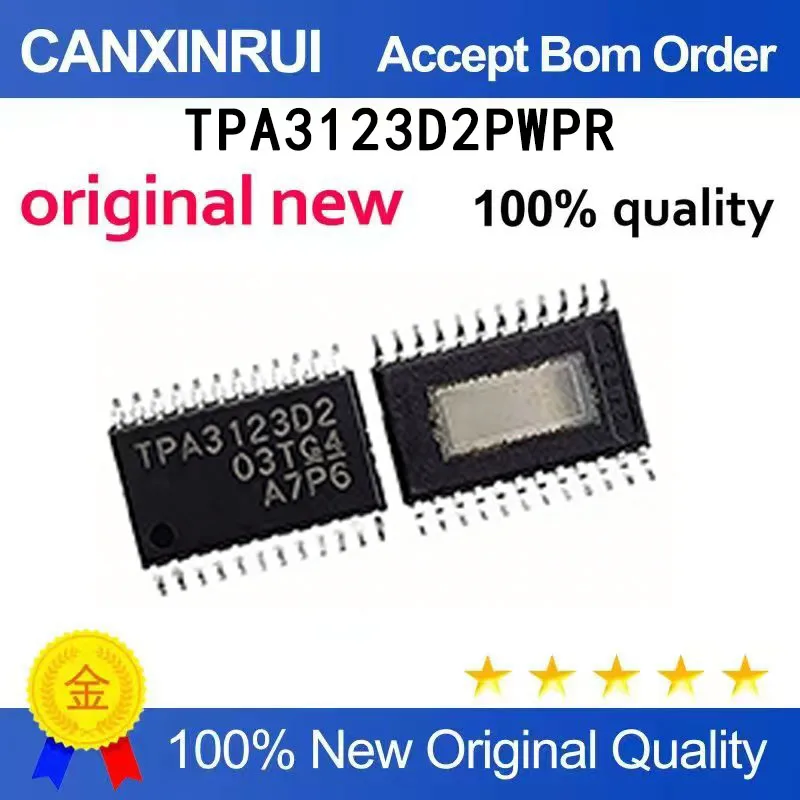 (5pcs-100pcs)Brand new original TPA3123D2PWPR silk screen TPA3123D2 TSSOP24 audio power amplifier
(5pcs-100pcs)Brand new original TPA3123D2PWPR silk screen TPA3123D2 TSSOP24 audio power amplifier