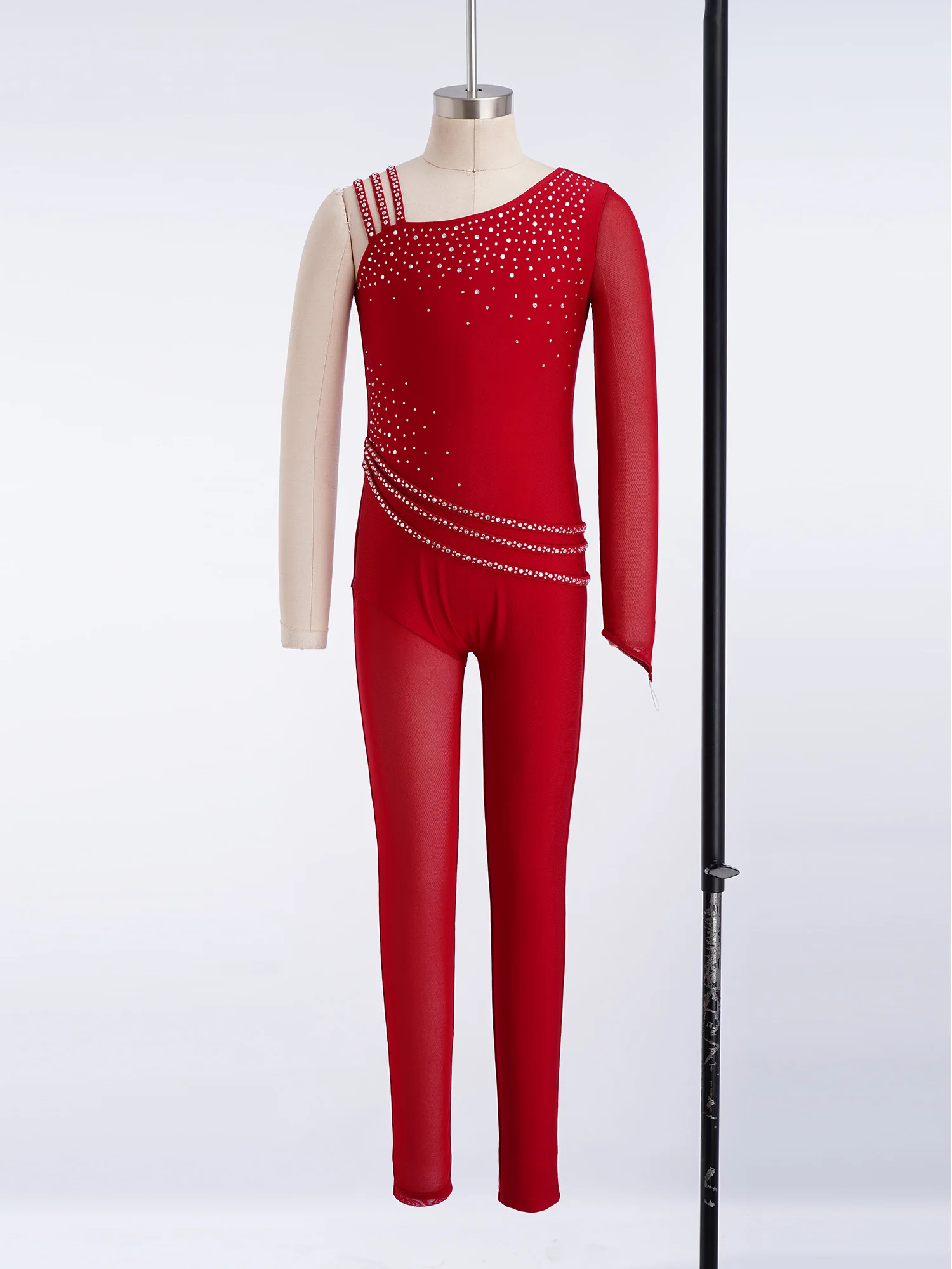 Kids Girls Figure Skating Gymnastics Mesh Jumpsuit Dancewear Ballet Rhinestones Zipper full Bodysuit for Performance Competition
Kids Girls Figure Skating Gymnastics Mesh Jumpsuit Dancewear Ballet Rhinestones Zipper full Bodysuit for Performance Competition