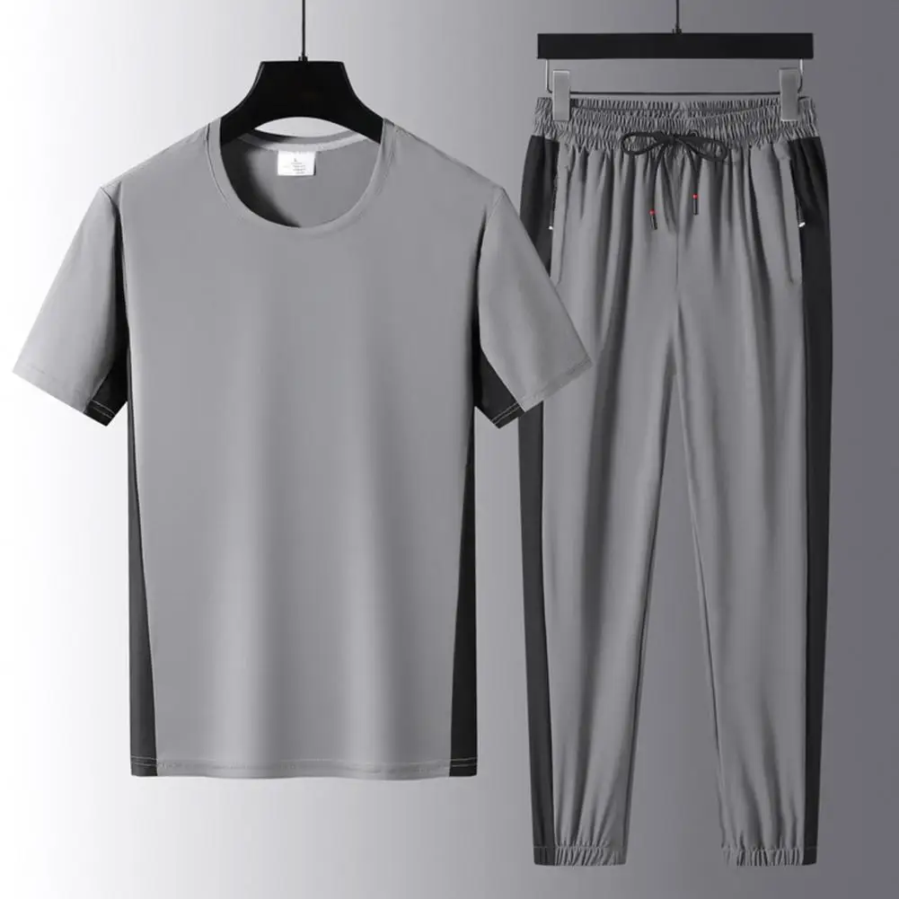 1 Set Middle-aged Outfit O-Neck Sportswear Set Contrast Colors Mid Waist Top Pants
1 Set Middle-aged Outfit O-Neck Sportswear Set Contrast Colors Mid Waist Top Pants