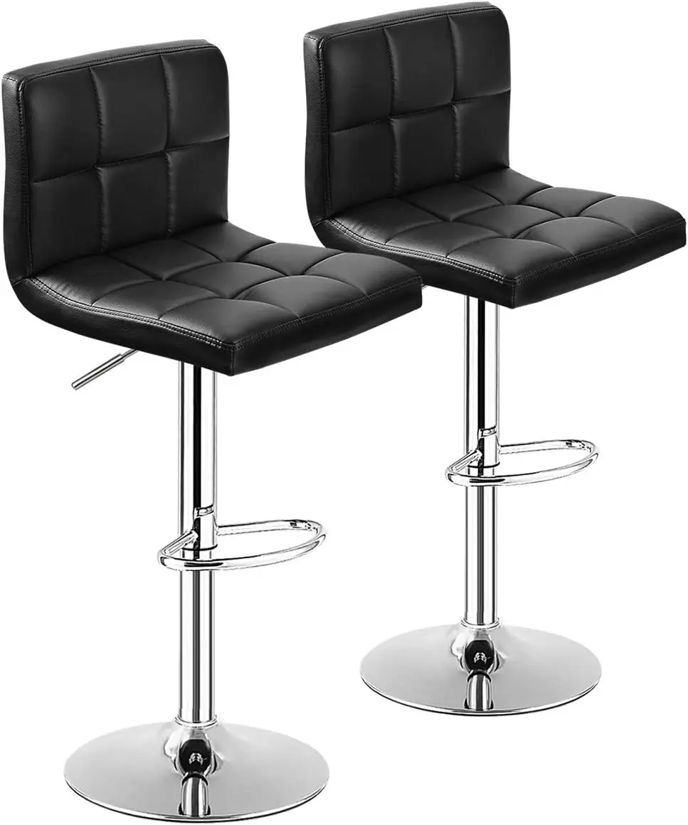 Bar Stools Set of 2, Modern Swivel Adjustable Height PU Leather Barstools with Back, Square Armless Counter Height 2-Pack Bar
Bar Stools Set of 2, Modern Swivel Adjustable Height PU Leather Barstools with Back, Square Armless Counter Height 2-Pack Bar