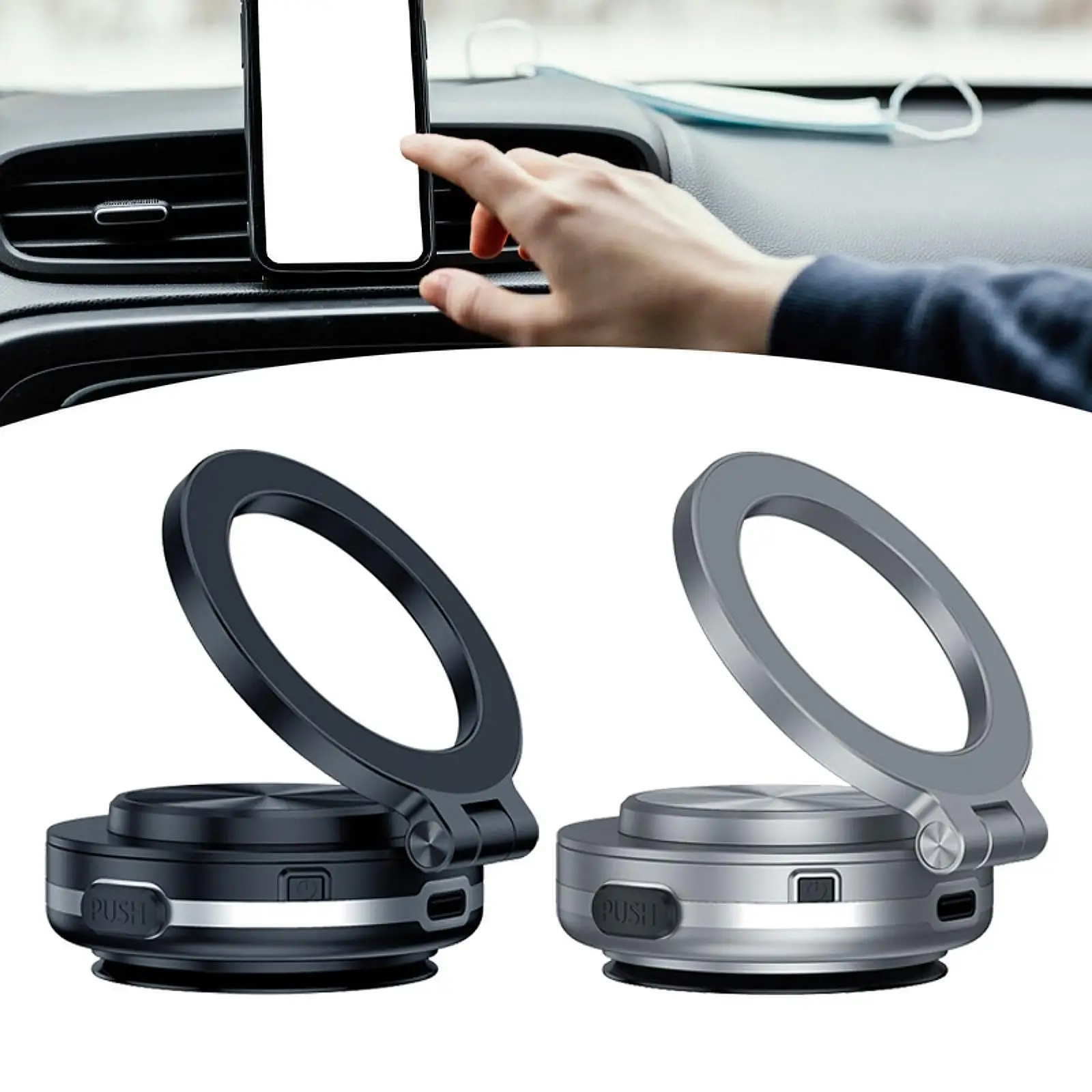 Car Phone Mount Vacuum Adsorption Phone Holder Stylish Appearance Car Cradle Stand for All Phone Types Car All Smooth Surface
Car Phone Mount Vacuum Adsorption Phone Holder Stylish Appearance Car Cradle Stand for All Phone Types Car All Smooth Surface