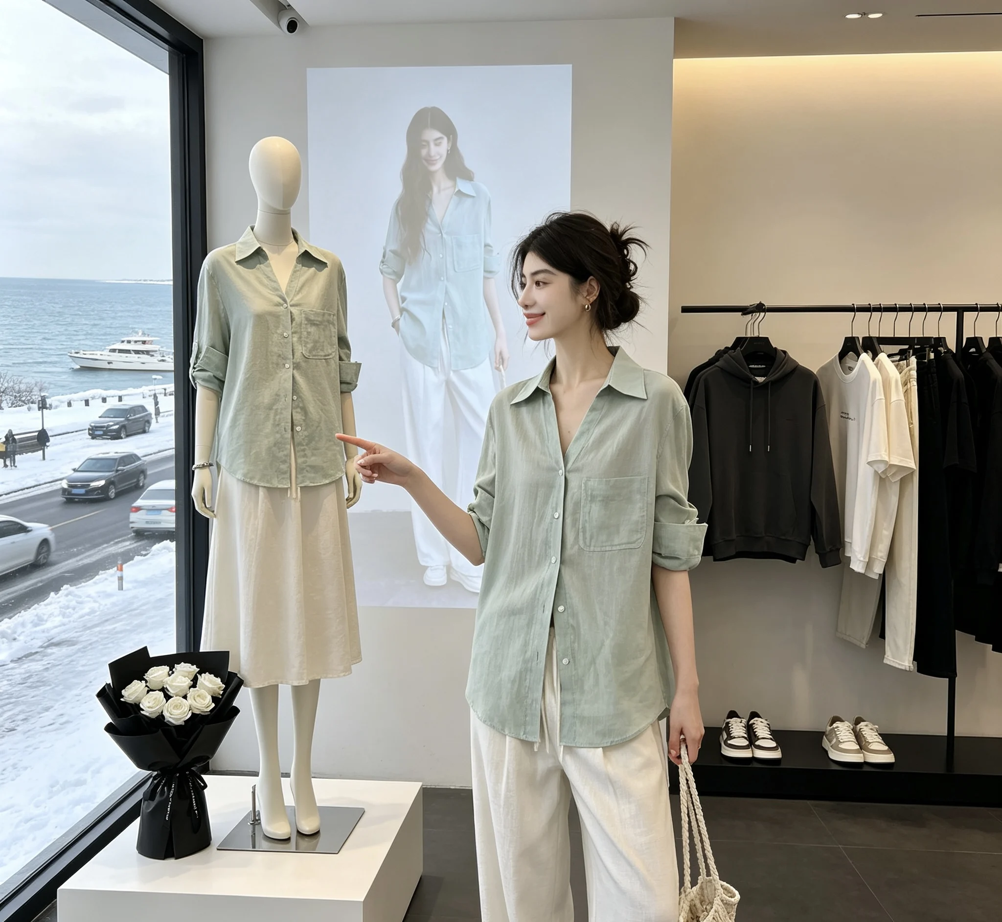 2026 Summer New Style Breathable Linen Shirt Fashionable Versatile Pure Color Top Skin-Friendly Long Sleeve Neck Design
2026 Summer New Style Breathable Linen Shirt Fashionable Versatile Pure Color Top Skin-Friendly Long Sleeve Neck Design