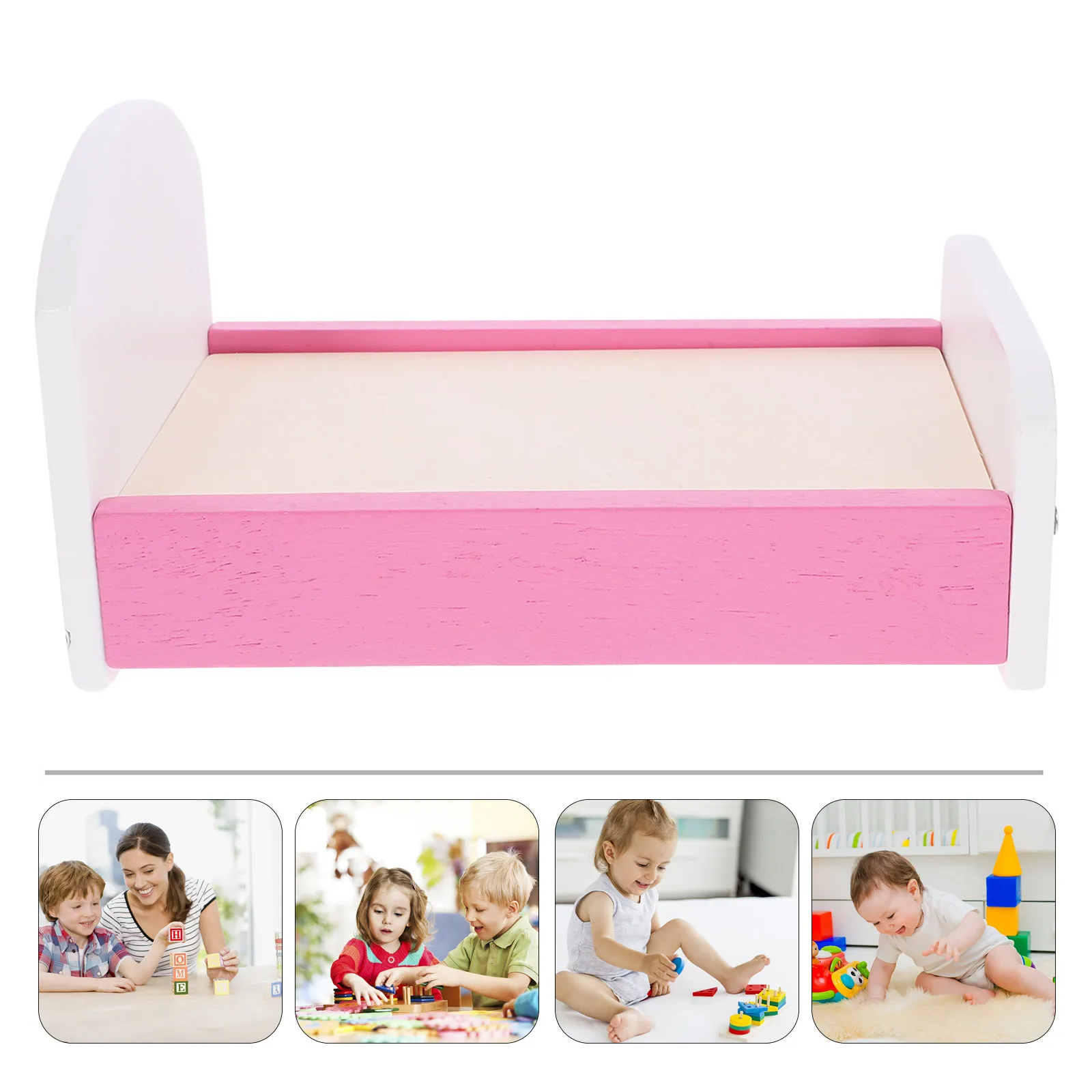 Natural Wood Mini Bed Vintage Design Dollhouse Bedroom Accessory Miniature Wooden Bed Furniture Decoration Pretend Toy
Natural Wood Mini Bed Vintage Design Dollhouse Bedroom Accessory Miniature Wooden Bed Furniture Decoration Pretend Toy