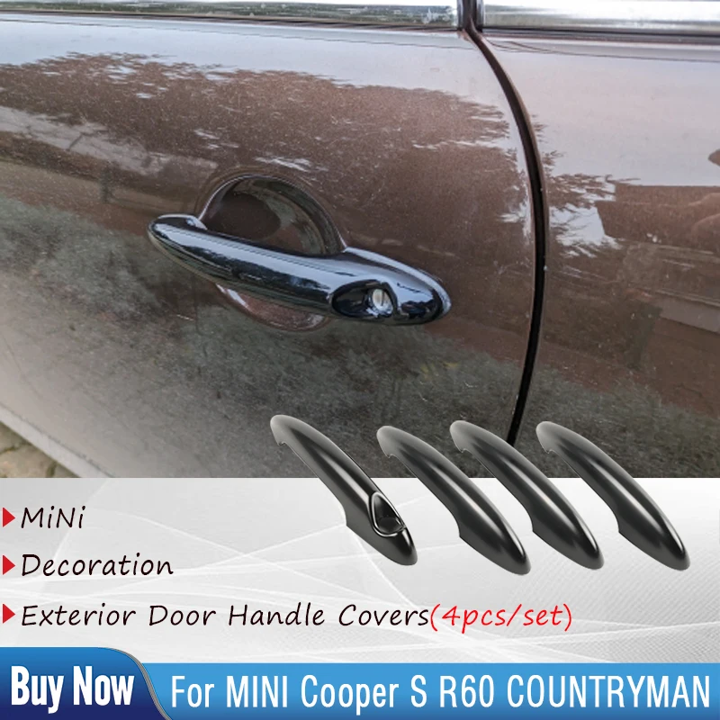 4 шт., черные наружные дверные ручки для MINI Cooper S JCW R60 COUNTRYMAN 2011-2016, защитный чехол, аксессуары для стайлинга автомобиля
4 шт., черные наружные дверные ручки для MINI Cooper S JCW R60 COUNTRYMAN 2011-2016, защитный чехол, аксессуары для стайлинга автомобиля