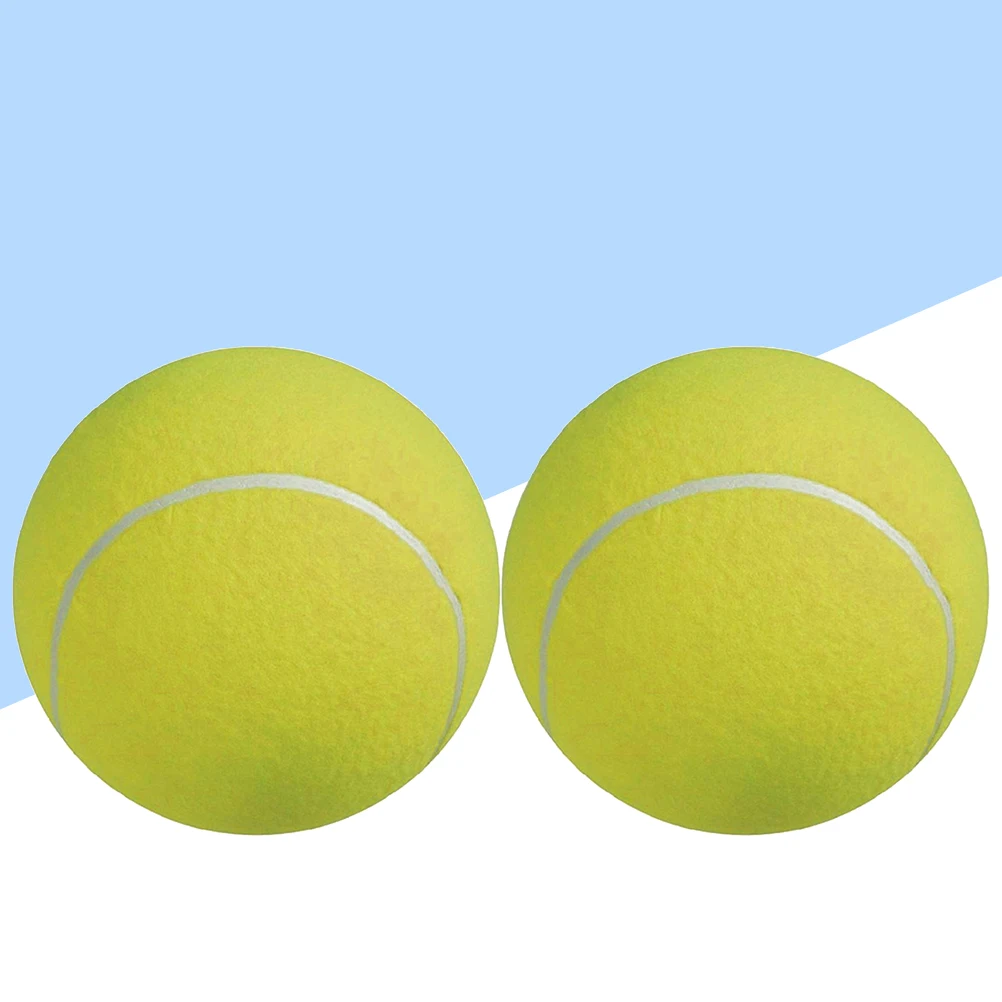 2Pcs 24Cm Large Tennis Ball 9.5 Inch Inflatable Rubber Ball with Flexibility Soft Touch Flannel Cover Ideal for Outdoor Sport
2Pcs 24Cm Large Tennis Ball 9.5 Inch Inflatable Rubber Ball with Flexibility Soft Touch Flannel Cover Ideal for Outdoor Sport