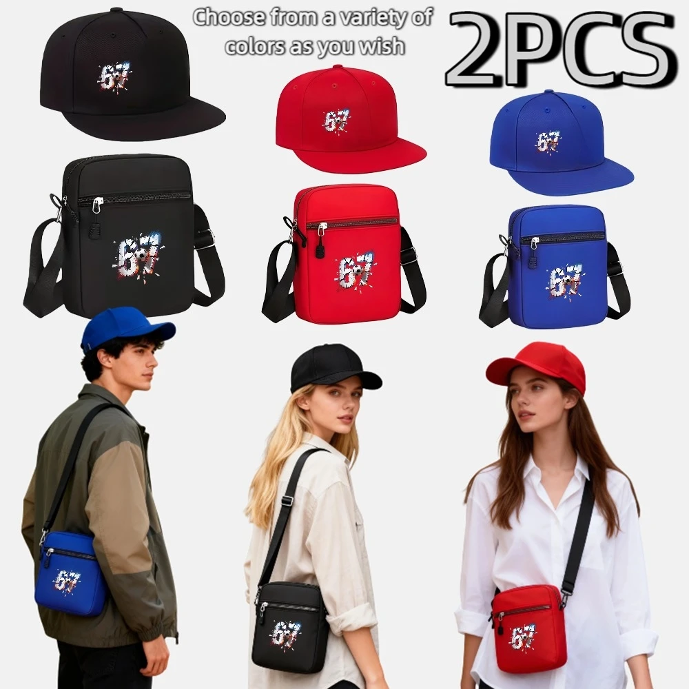 Set of a Shoulder Bag And Baseball Bat with a Sporty Design Featuring The Number 67, a Trendy Streetwear Two-Piece Outfit
Set of a Shoulder Bag And Baseball Bat with a Sporty Design Featuring The Number 67, a Trendy Streetwear Two-Piece Outfit