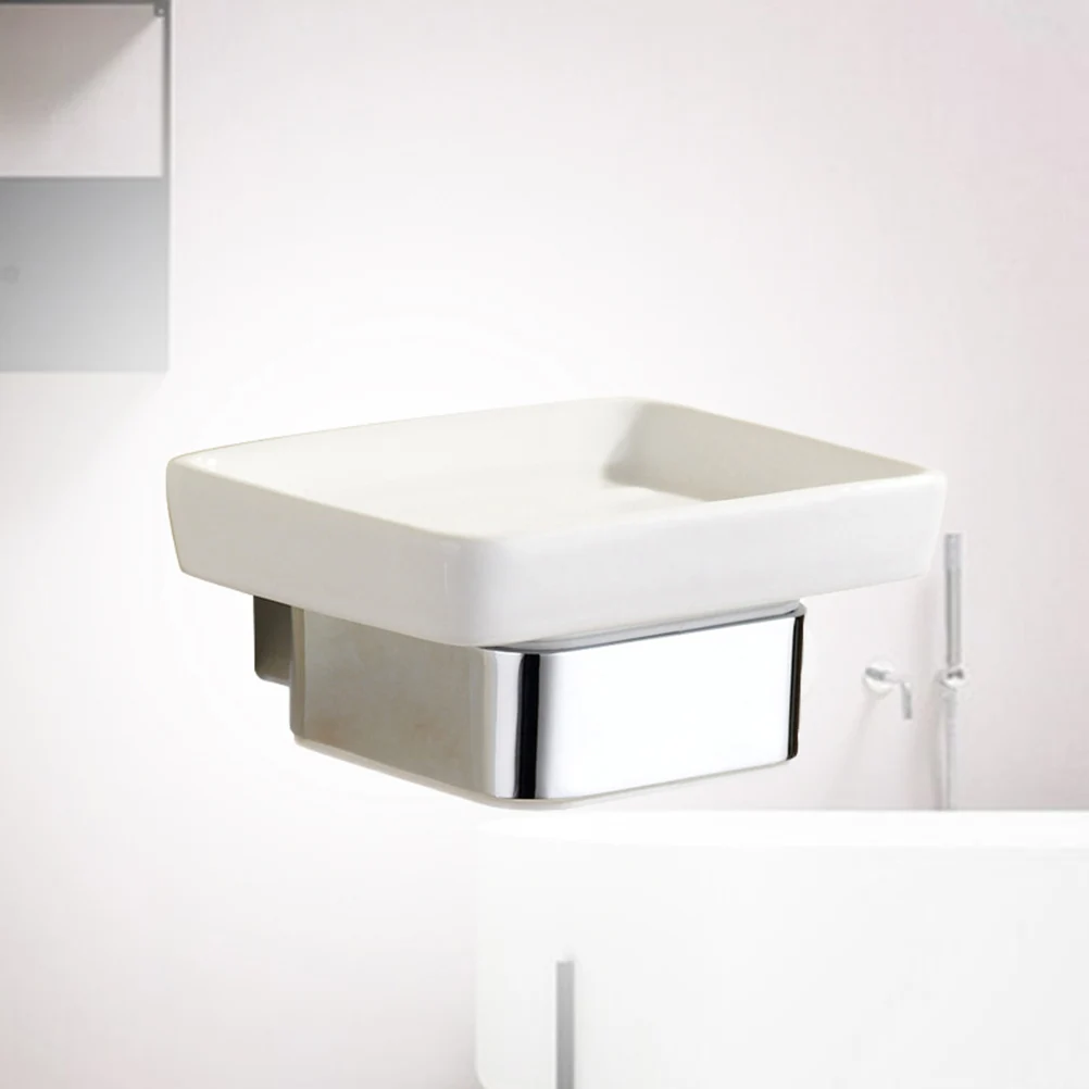Soap Holder Ceramic Dish Zinc Stand Material Wall Mount Shower Rack Space Saving Bathroom Tidy Clean Premium Quality
Soap Holder Ceramic Dish Zinc Stand Material Wall Mount Shower Rack Space Saving Bathroom Tidy Clean Premium Quality