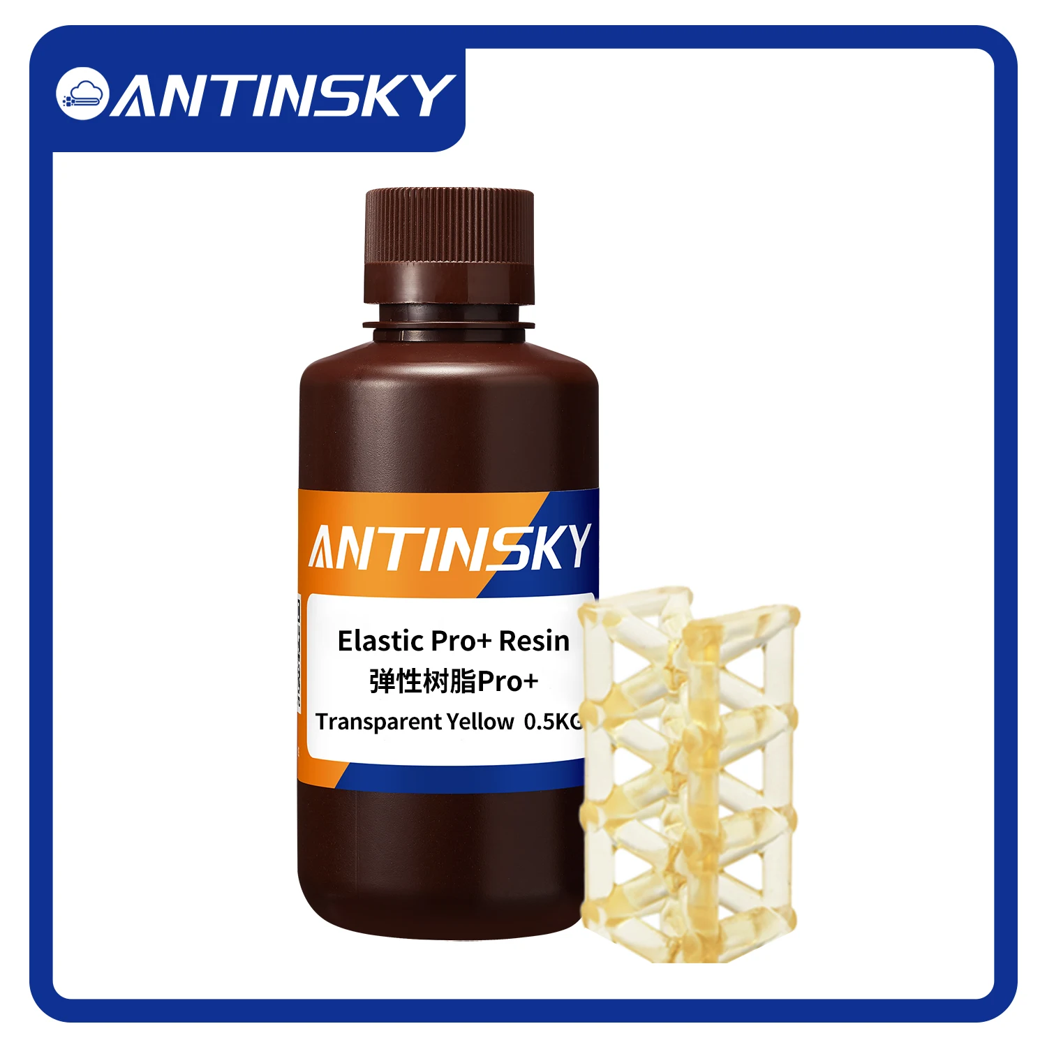 Antinsky Elastic Pro+ resin for DLP LCD resin 3d printer 405nm 0.5kg High flexibility and high resilience
Antinsky Elastic Pro+ resin for DLP LCD resin 3d printer 405nm 0.5kg High flexibility and high resilience