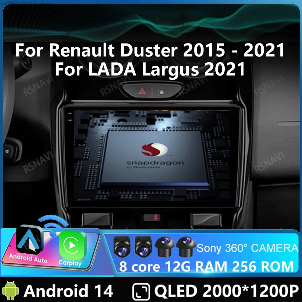 Car Radio Andoird 14 For Renault Duster 2015 - 2021 For LADA Largus 2021 4G LTE DVD Viedo Player GPS Navigation DSP Head Unit
Car Radio Andoird 14 For Renault Duster 2015 - 2021 For LADA Largus 2021 4G LTE DVD Viedo Player GPS Navigation DSP Head Unit