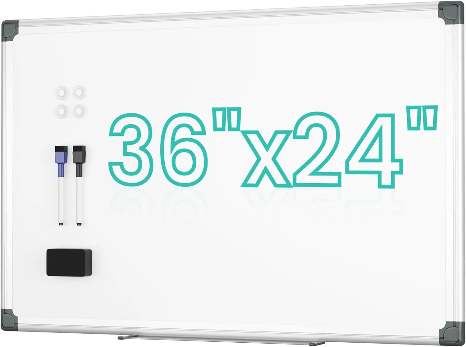 Magnetic Dry Erase Board for Wall, 36x24 Inch Whiteboard with Aluminum Frame, Includes Markers and Magnets for Office, School,
Magnetic Dry Erase Board for Wall, 36x24 Inch Whiteboard with Aluminum Frame, Includes Markers and Magnets for Office, School,