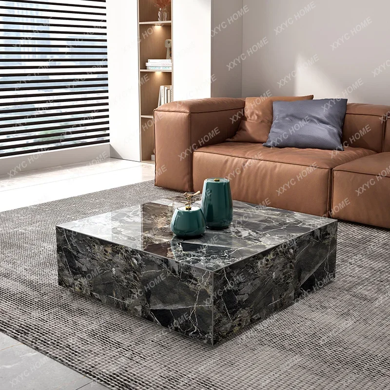 Light luxury rock slab coffee table
Light luxury rock slab coffee table