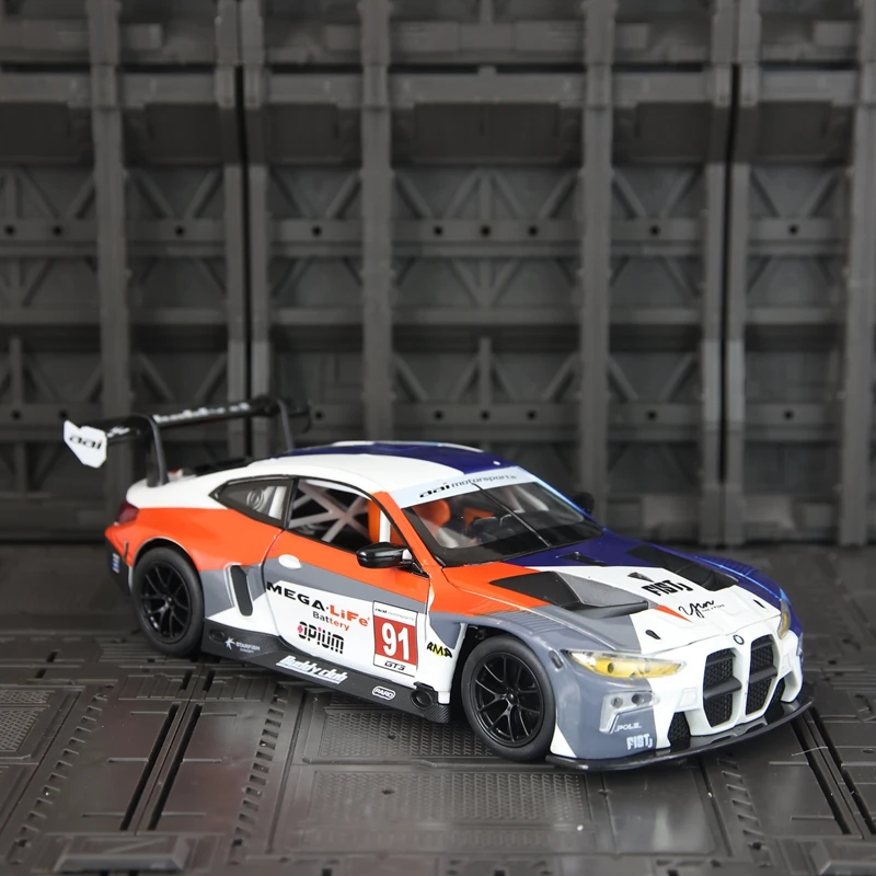 CCA 1:24 BMW M4 GT3 модель легкосплавного автомобиля раллийный автомобиль, детская игрушка, дверь и капот можно открыть, передние колеса могут вращаться
CCA 1:24 BMW M4 GT3 модель легкосплавного автомобиля раллийный автомобиль, детская игрушка, дверь и капот можно открыть, передние колеса могут вращаться