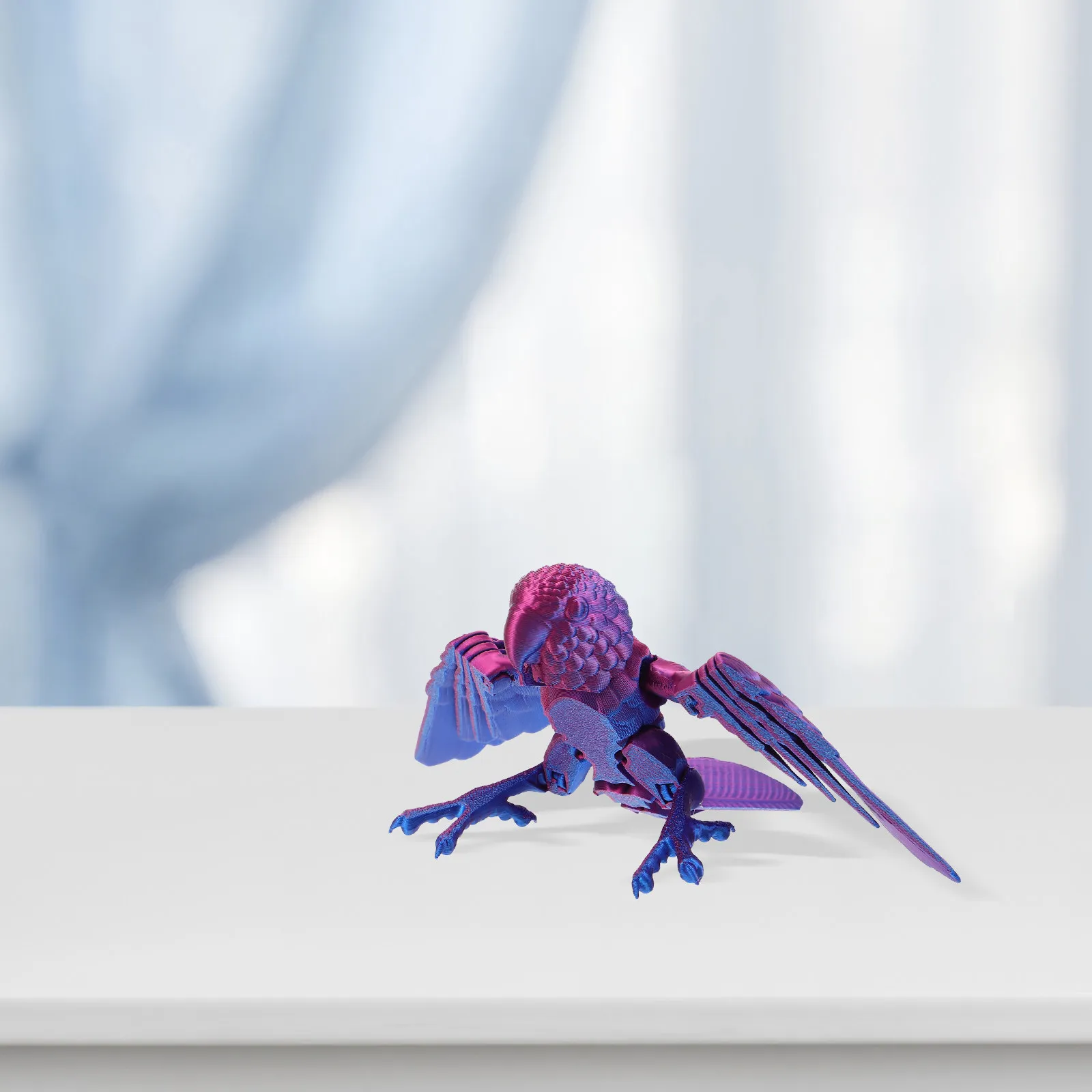 3D Printed Flexible Parrot with Movable Wings Realistic Articulated Bird for Desk Office Home Decoration Decorative Fake Birds
3D Printed Flexible Parrot with Movable Wings Realistic Articulated Bird for Desk Office Home Decoration Decorative Fake Birds