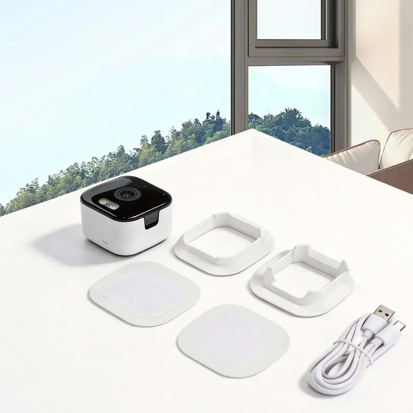 Комплект из 1 усовершенствованной Wi-Fi камеры для ночного видения 1080p для помещений и окон, с функцией ночного видения и простым управлением через приложение, для систем безопасности
Комплект из 1 усовершенствованной Wi-Fi камеры для ночного видения 1080p для помещений и окон, с функцией ночного видения и простым управлением через приложение, для систем безопасности