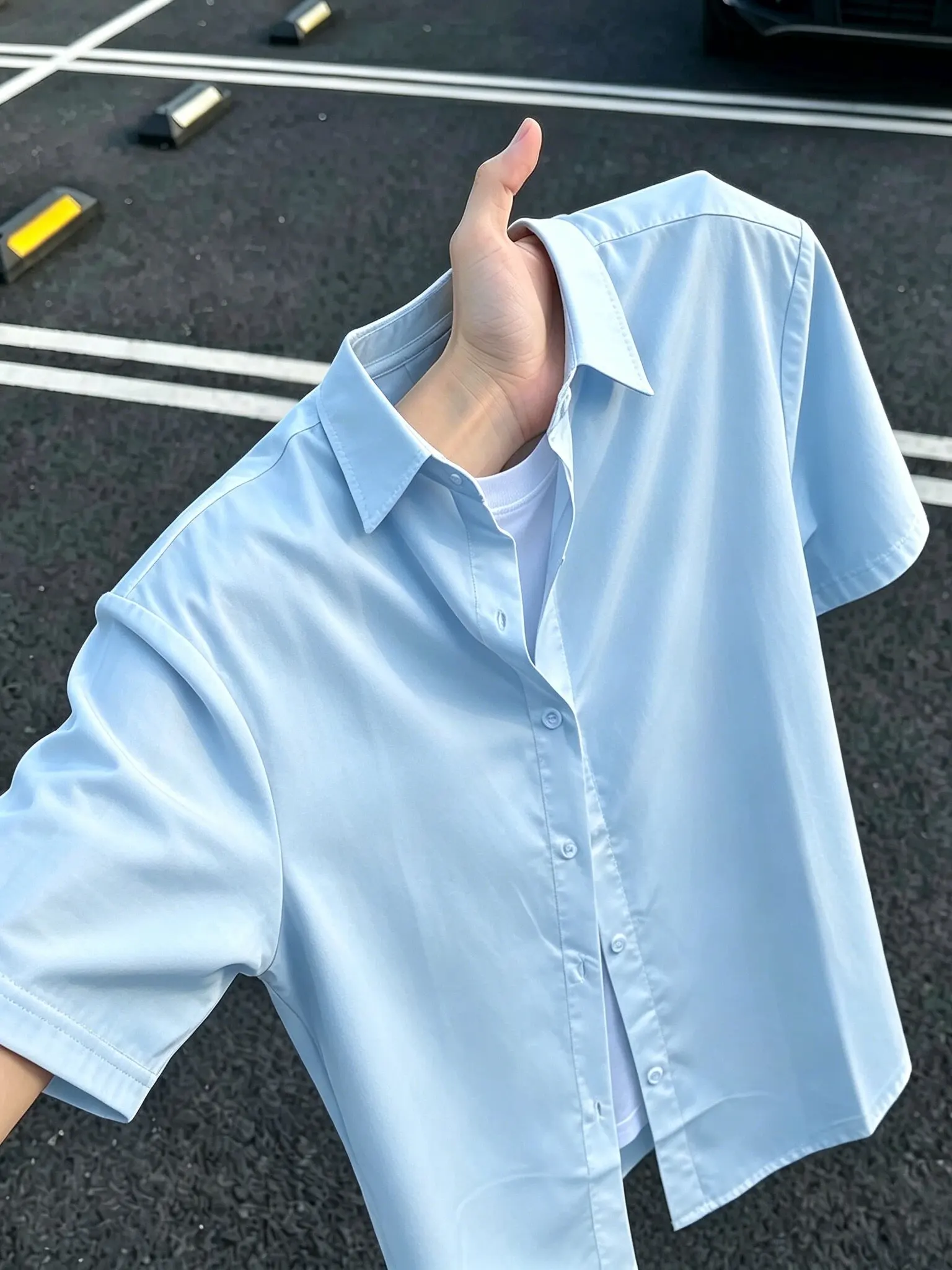 Tian Blue Ice Silk Short Sleeve Men's Shirt Quick Dry Sun Protection Outerwear Casual Style Polyester Fiber Breathable Skin-F...
Tian Blue Ice Silk Short Sleeve Men's Shirt Quick Dry Sun Protection Outerwear Casual Style Polyester Fiber Breathable Skin-F...