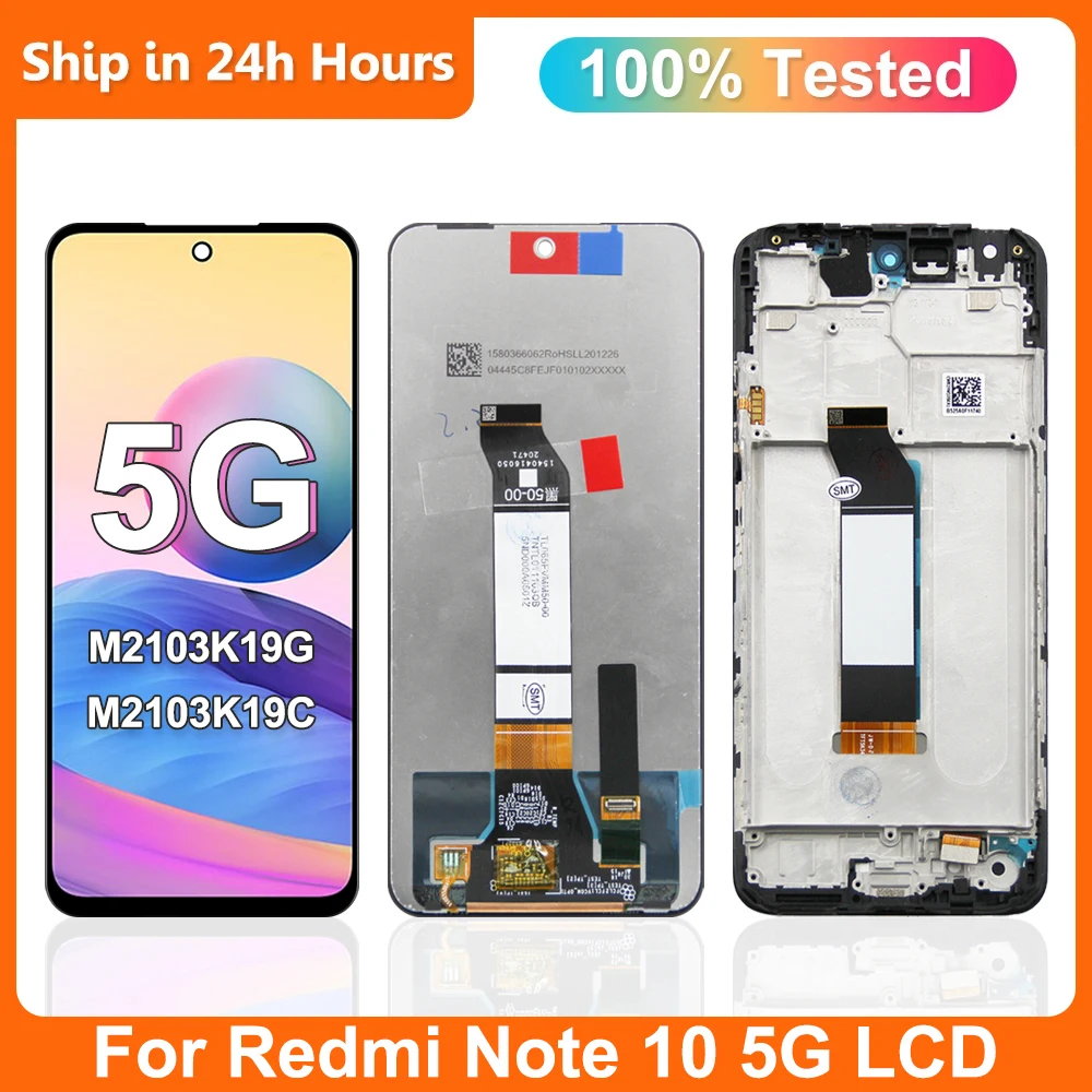 6.5'' NEW For Xiaomi Redmi Note 10 5G LCD Display Touch Screen For Redmi Note 10 5G M2103K19G M2103K19C Screen Replacement Part
6.5'' NEW For Xiaomi Redmi Note 10 5G LCD Display Touch Screen For Redmi Note 10 5G M2103K19G M2103K19C Screen Replacement Part