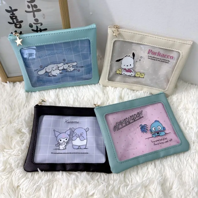 Pochacco Cosmetic Bag Cute Cartoon PVC High-capacity Semi-transparent Printing Cosmetic Bag New Travel Portable Storage Bag
Pochacco Cosmetic Bag Cute Cartoon PVC High-capacity Semi-transparent Printing Cosmetic Bag New Travel Portable Storage Bag