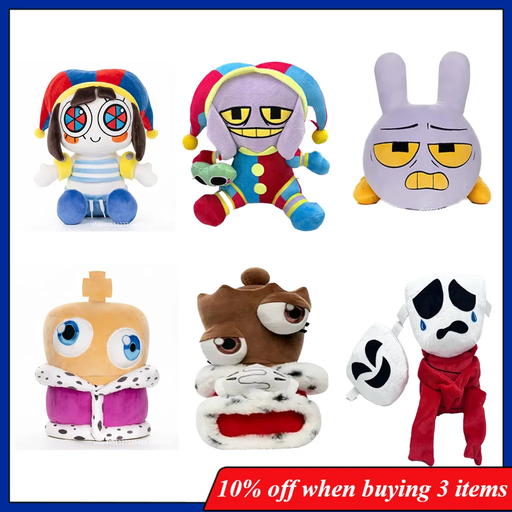 Digital Circus Style Cartoon Pomni Plush Doll Jax Lying on The Rabbit Doll Pillow Collectible Pomni Companion Doll Zooble Toys
Digital Circus Style Cartoon Pomni Plush Doll Jax Lying on The Rabbit Doll Pillow Collectible Pomni Companion Doll Zooble Toys