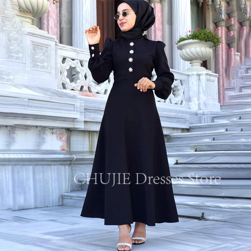 Customized Long Sleeves Evening Dress Muslim Formal Dresses Dubai Saudi Arabia Prom Dress Tea Length Evening Gowns Party Dress
Customized Long Sleeves Evening Dress Muslim Formal Dresses Dubai Saudi Arabia Prom Dress Tea Length Evening Gowns Party Dress