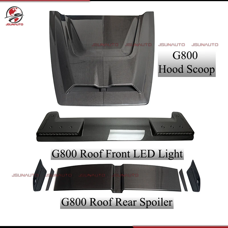 2025 New Design For G Class G800 Style Dry Carbon Fiber Roof Front LED Lights Rear Wing Kit For W465 G500 G63 Hood Cover
2025 New Design For G Class G800 Style Dry Carbon Fiber Roof Front LED Lights Rear Wing Kit For W465 G500 G63 Hood Cover