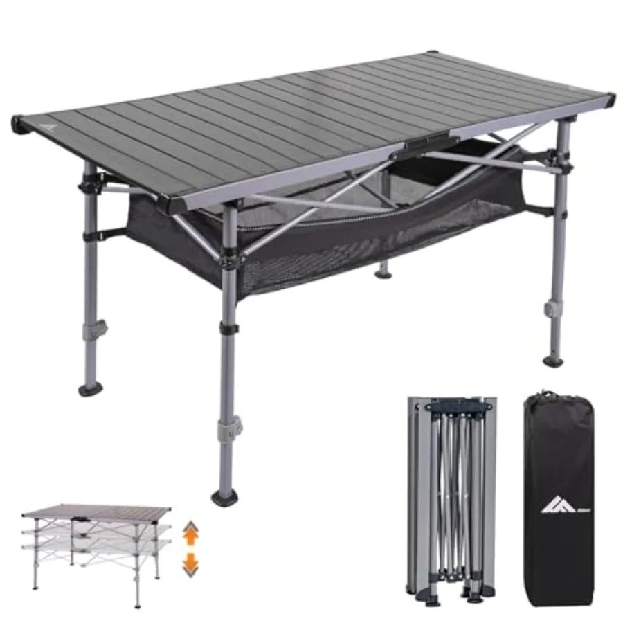 Portable Aluminum Picnic Table with Carry Bag for Outdoor Camping Picnic Beach Adjustable Height for 4-6 People Compact Roll-up
Portable Aluminum Picnic Table with Carry Bag for Outdoor Camping Picnic Beach Adjustable Height for 4-6 People Compact Roll-up