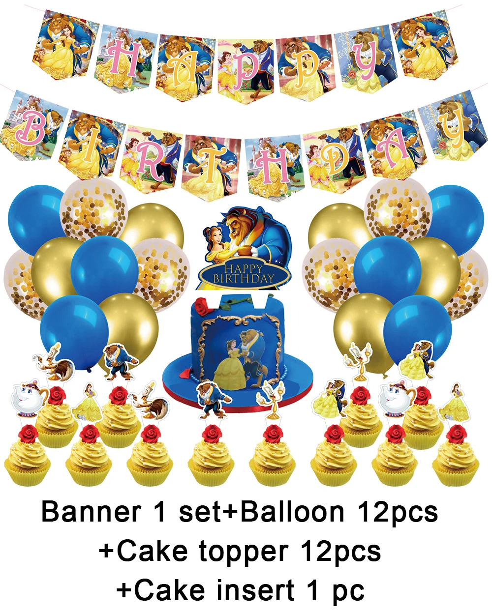 Disney Beauty And The Beast Birthday Party Decorations Disposable Tableware Belle Backdrop Plate Tablecloth Birthday Balloons 
Disney Beauty And The Beast Birthday Party Decorations Disposable Tableware Belle Backdrop Plate Tablecloth Birthday Balloons