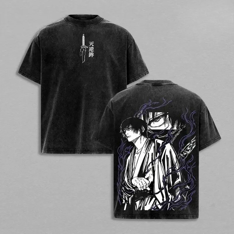 Hot Anime Jujutsu Kaisen Fushiguro Toji Clothing Men Women Tshirts Washed Cotton Tee Retro T-shirt Harajuku T Shirt
Hot Anime Jujutsu Kaisen Fushiguro Toji Clothing Men Women Tshirts Washed Cotton Tee Retro T-shirt Harajuku T Shirt