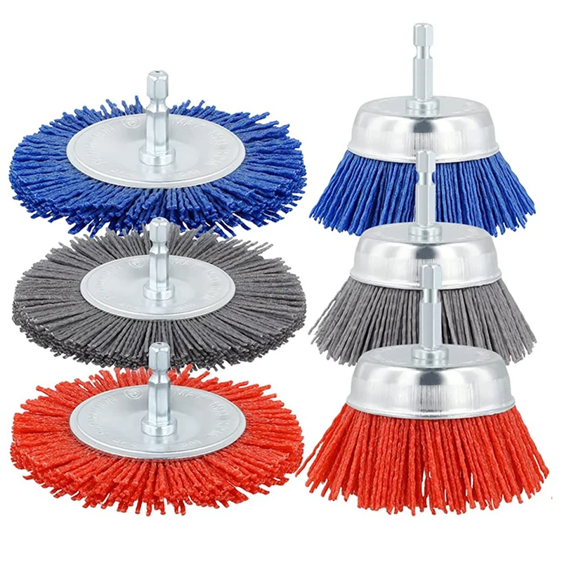 High Quality-Filament Abrasive Wire Brush Wheels,3Sizes Nylon Drill Brush Set With 1/4In Drill For Removal Of Rust Corrosion Pai
High Quality-Filament Abrasive Wire Brush Wheels,3Sizes Nylon Drill Brush Set With 1/4In Drill For Removal Of Rust Corrosion Pai