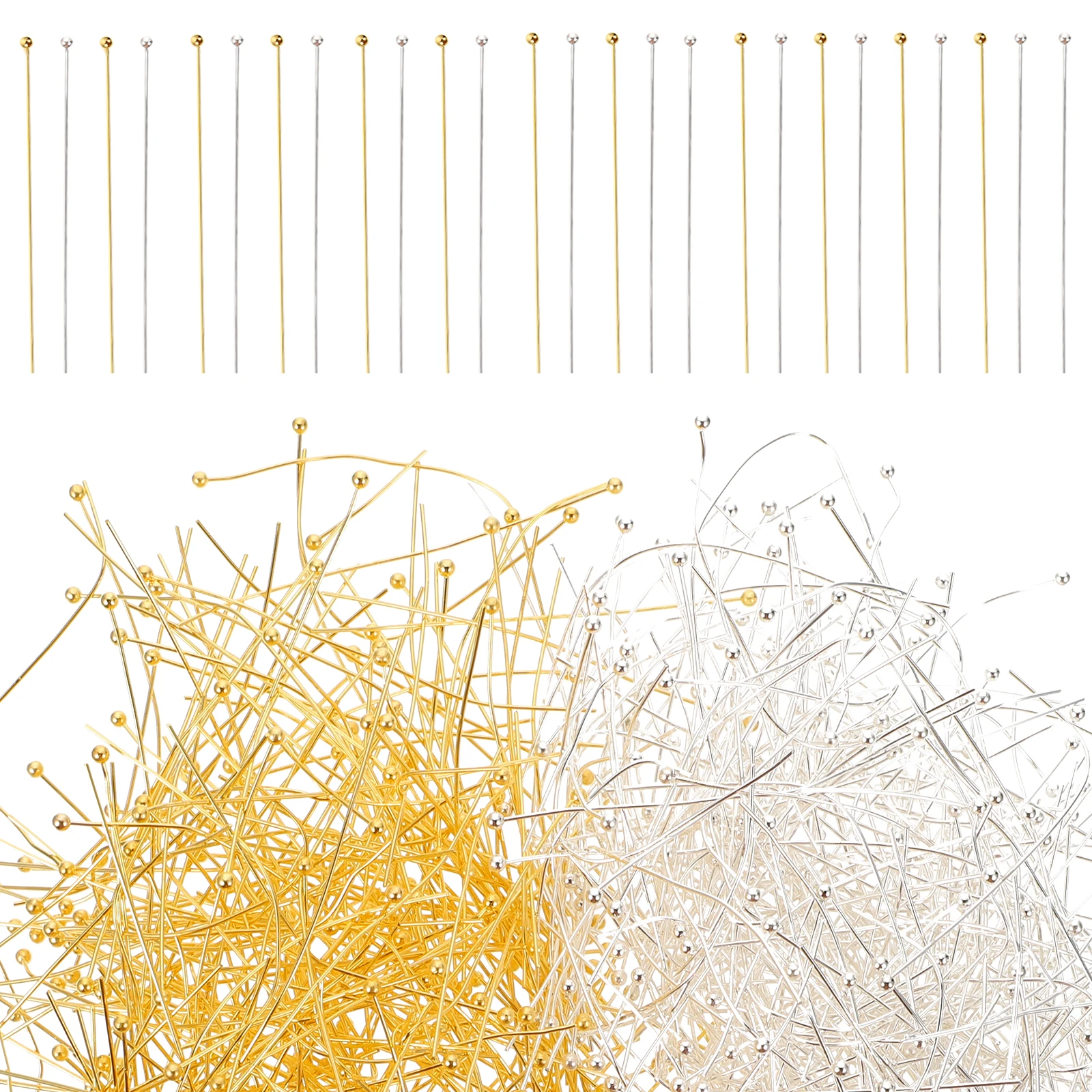 500pcs DIY Ball Head Pins Metal Spherical Accessories Stainless Steel for Earrings Necklace Craft Making Tools Jewelry
500pcs DIY Ball Head Pins Metal Spherical Accessories Stainless Steel for Earrings Necklace Craft Making Tools Jewelry