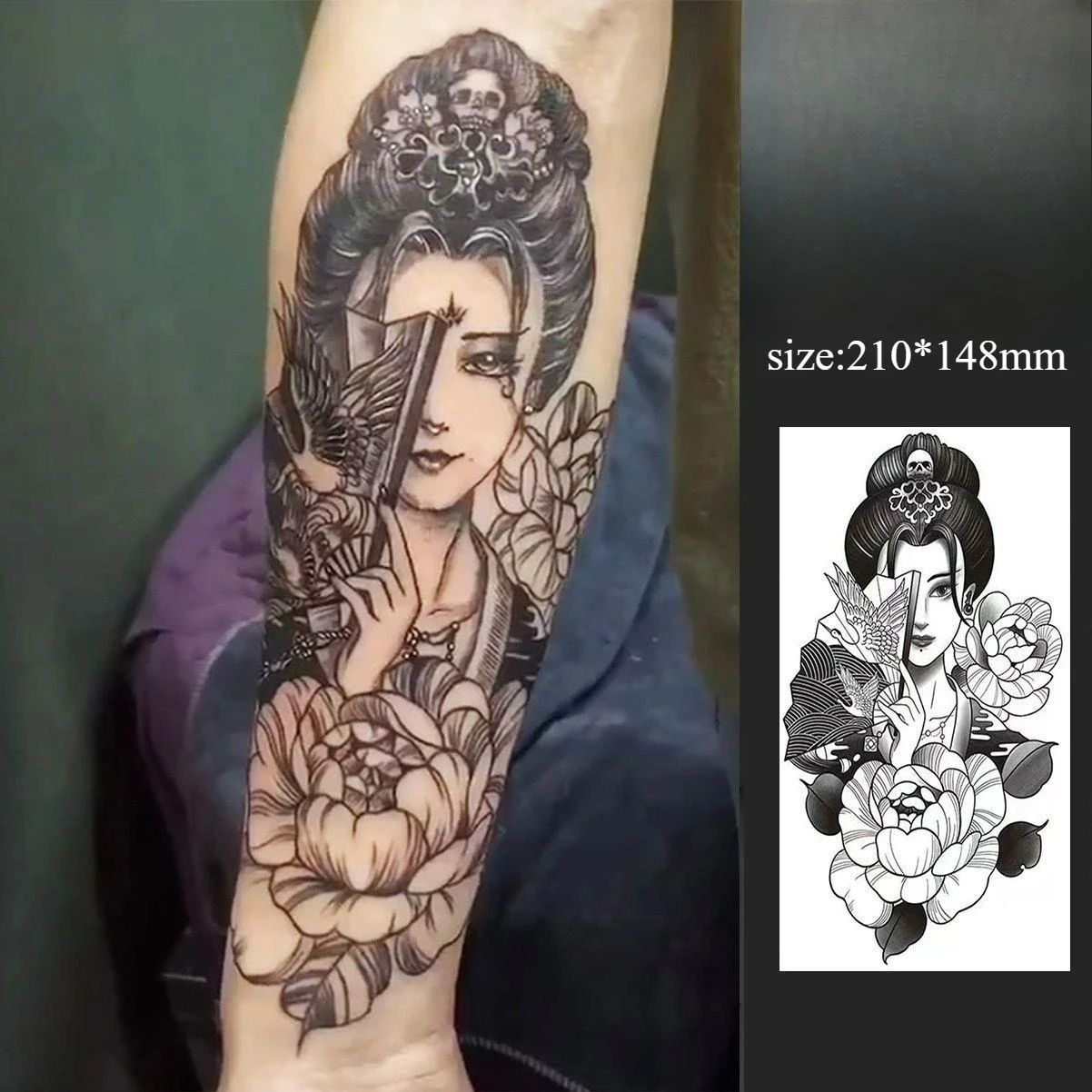 Flower beautiful woman Temporary Tattoos,Tattoo Stickers,Waterproof Long-Lasting,Fake Tattoo,body art for Men Women
Flower beautiful woman Temporary Tattoos,Tattoo Stickers,Waterproof Long-Lasting,Fake Tattoo,body art for Men Women
