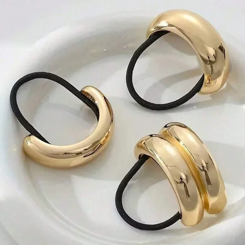 3/6pcs Alloy Geometric Hair Ties Golden Elegant Elastic Hair Rope U-Shaped Ponytail Holder Fashion Hair Accessories for Woman
3/6pcs Alloy Geometric Hair Ties Golden Elegant Elastic Hair Rope U-Shaped Ponytail Holder Fashion Hair Accessories for Woman