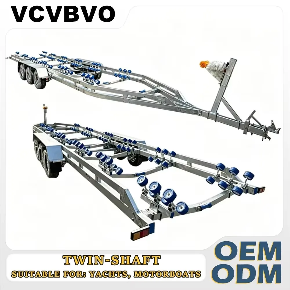 Tandem Axle Aluminum Boat Trailer Emergency Rescue Inflatable Assault Vessel Heavy Duty Rustproof Marine Carrier Factory Direct
Tandem Axle Aluminum Boat Trailer Emergency Rescue Inflatable Assault Vessel Heavy Duty Rustproof Marine Carrier Factory Direct