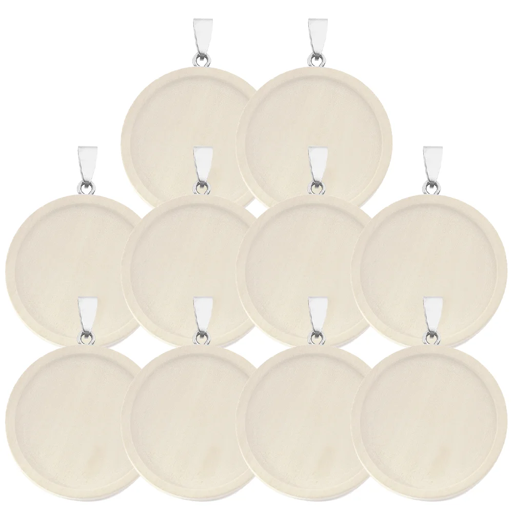 10Pcs Wooden Trays Round Shape Pendant blanks for Jewelry Making Bracelet Making Pendant Tray Crafts Accessories Charm
10Pcs Wooden Trays Round Shape Pendant blanks for Jewelry Making Bracelet Making Pendant Tray Crafts Accessories Charm