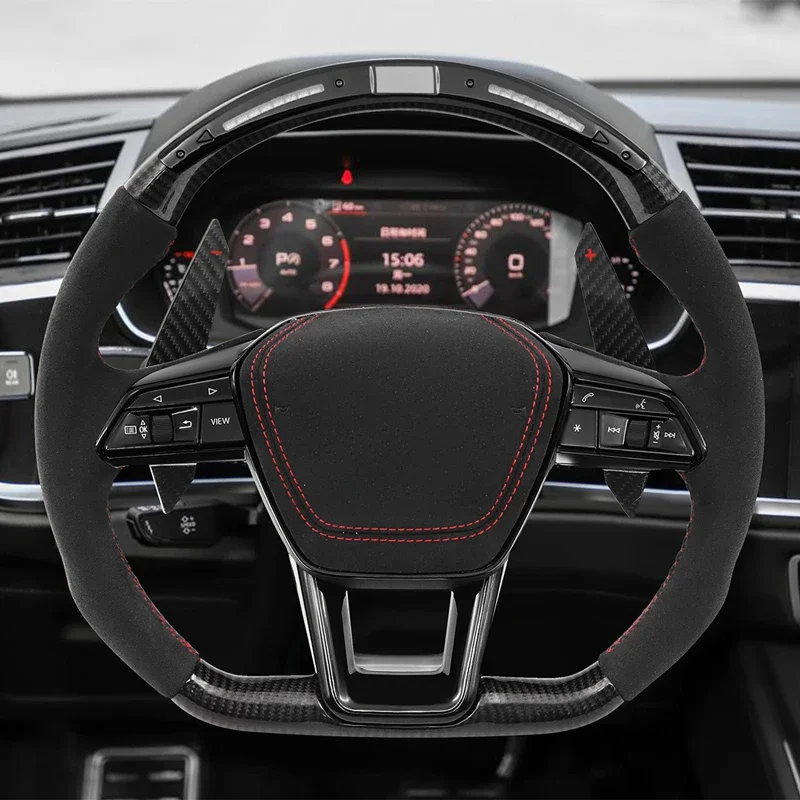 LED Carbon Alcantara Car Steering Wheel Plug and Play for Audi S8 R8 A3 A4 A5 A6 A7 Q3 Q5 Q7 Q8 S3 S4 S5 S6 S7 RS3 RS4 RS5
LED Carbon Alcantara Car Steering Wheel Plug and Play for Audi S8 R8 A3 A4 A5 A6 A7 Q3 Q5 Q7 Q8 S3 S4 S5 S6 S7 RS3 RS4 RS5