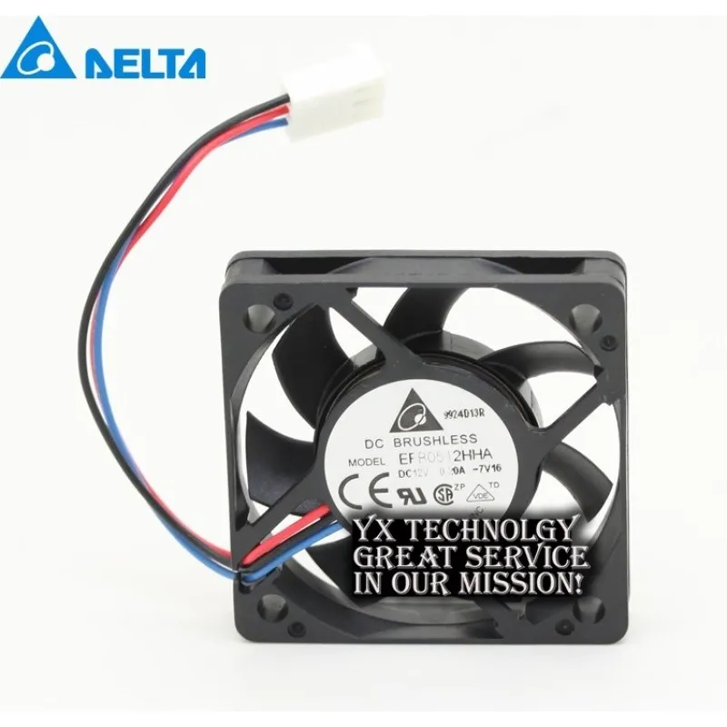 new EFB0512HHA 5010 5cm 5mm 12V 0.2A thin server cooling fan for Delta 50*50*10mm
new EFB0512HHA 5010 5cm 5mm 12V 0.2A thin server cooling fan for Delta 50*50*10mm