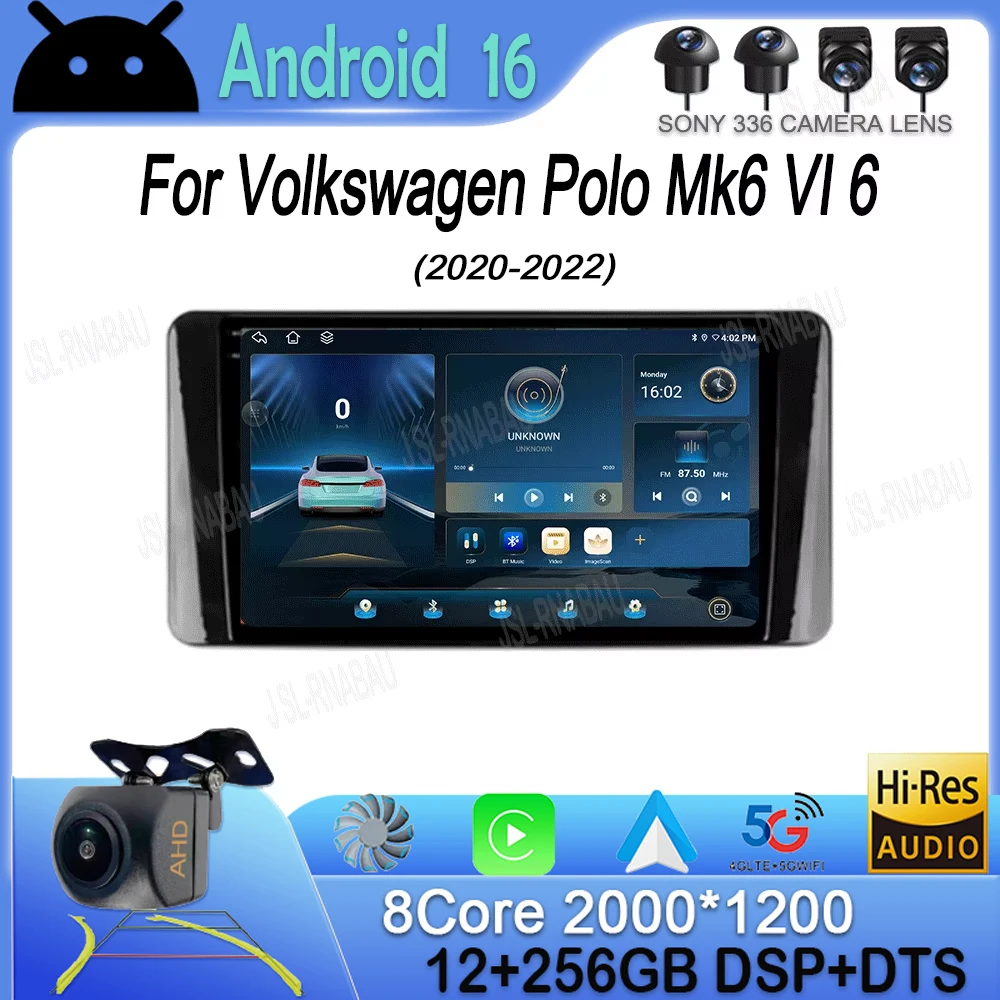 Android 16 Carplay Car Radio For Volkswagen Polo Mk6 VI 6 2020 - 2022 Multimedia Video Player Navigation Stereo GPS No 2Din DVD
Android 16 Carplay Car Radio For Volkswagen Polo Mk6 VI 6 2020 - 2022 Multimedia Video Player Navigation Stereo GPS No 2Din DVD