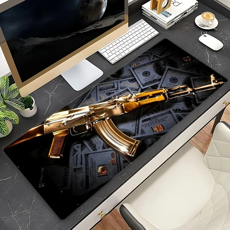 Gold Gun design mouse pad Rubber non-slip washable table mat High quality suitable for office office and gamers pc accessories
Gold Gun design mouse pad Rubber non-slip washable table mat High quality suitable for office office and gamers pc accessories