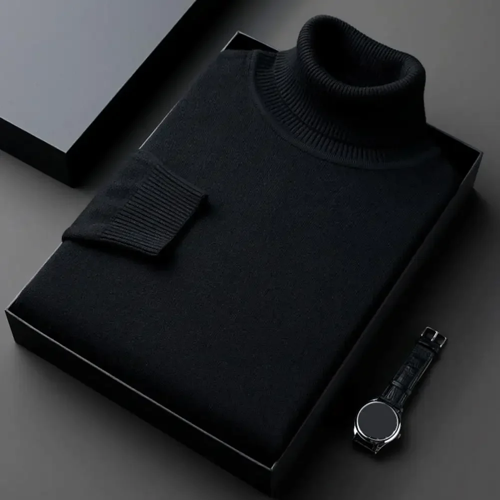 Slim Fit Men Sweater Men's High Collar Knit Sweater with Thick Elastic Turtleneck Warm Long Sleeves Slim Fit Design for Daily
Slim Fit Men Sweater Men's High Collar Knit Sweater with Thick Elastic Turtleneck Warm Long Sleeves Slim Fit Design for Daily