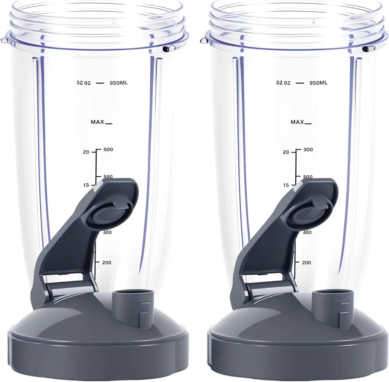 32Oz Blender Cups For600W&900W Blenders, 2 Pack Replacement Cups With Flip-Top To-Go-Lid Compatible With600W/900W Personal
32Oz Blender Cups For600W&900W Blenders, 2 Pack Replacement Cups With Flip-Top To-Go-Lid Compatible With600W/900W Personal