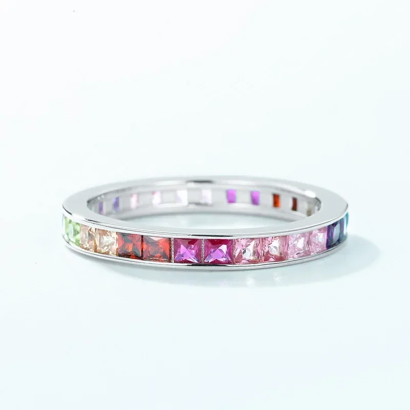 Summer Bright Colored Zircon Closed Ring S925 Silver Plated 18K Gold PT950 Platinum Light Luxury Minimalist Ring Style
Summer Bright Colored Zircon Closed Ring S925 Silver Plated 18K Gold PT950 Platinum Light Luxury Minimalist Ring Style