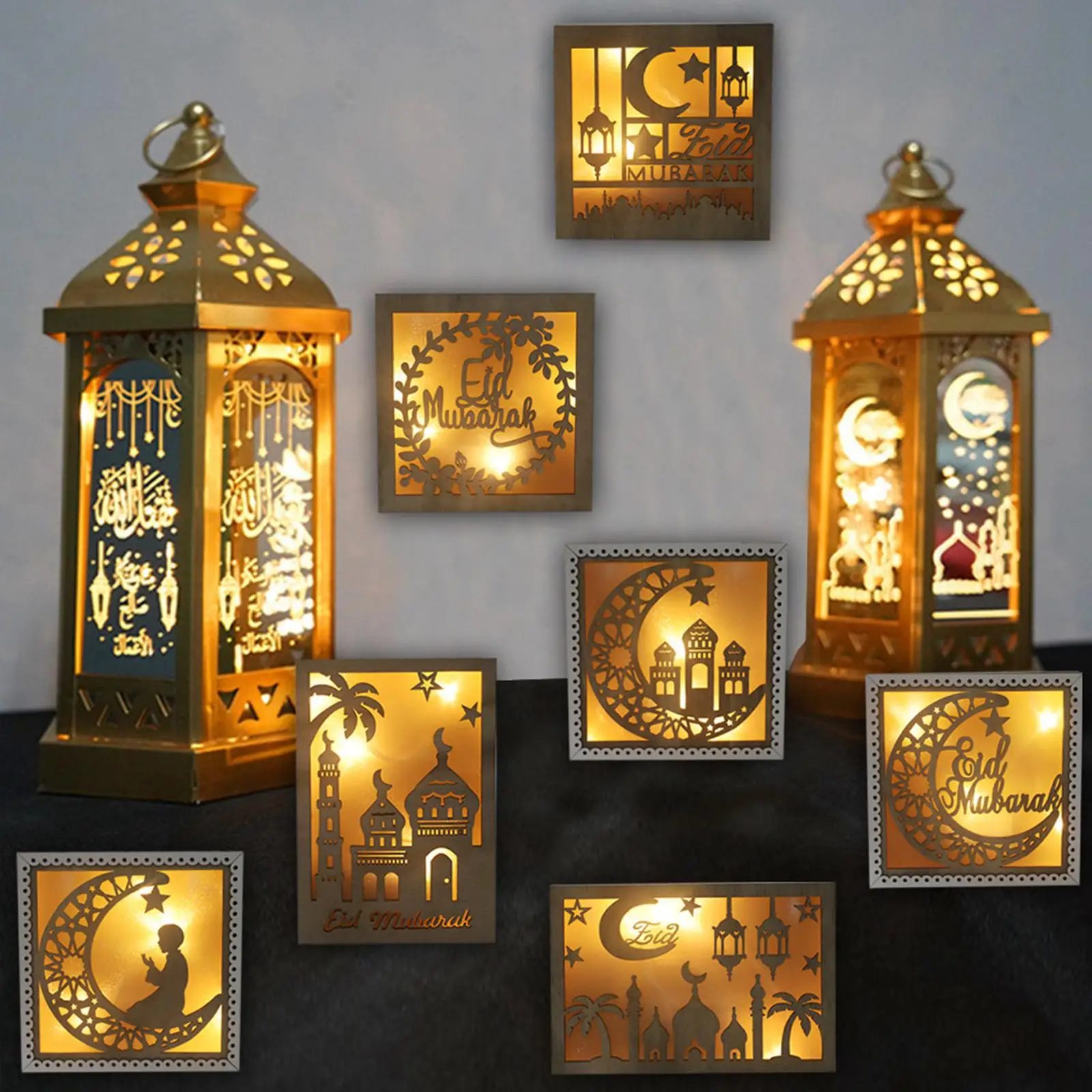 1pc Wood Eid Mubarak Lamp Table Wall Desk Decor Muslim Festival Romantic
1pc Wood Eid Mubarak Lamp Table Wall Desk Decor Muslim Festival Romantic