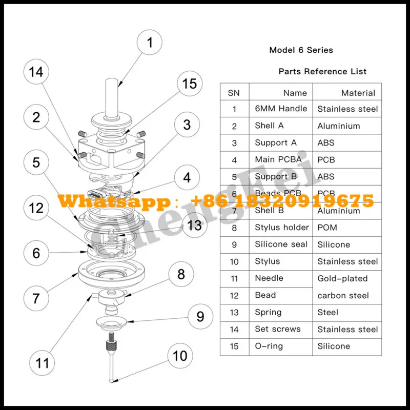 Shank diameter 6mm npn-nc upgraded version V6 anti-roll 3D touch probe edge finder centering table CNC compatible Mach3 Grbl
Shank diameter 6mm npn-nc upgraded version V6 anti-roll 3D touch probe edge finder centering table CNC compatible Mach3 Grbl