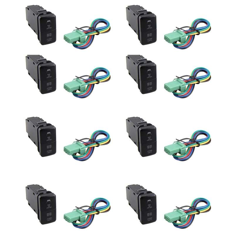 A48P-8X 12V Car Dual LED Light Bar Blue/Green On-Off Push Switch Button For Toyota Prado Reiz Hilux Landcruiser Light Button
A48P-8X 12V Car Dual LED Light Bar Blue/Green On-Off Push Switch Button For Toyota Prado Reiz Hilux Landcruiser Light Button